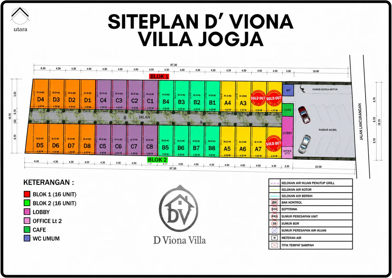 Siteplan D Viona Villa
